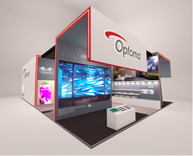 Optoma Messestand ISE 2018
