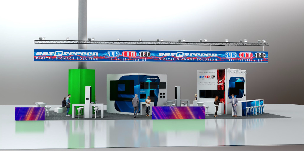 Messestand easescreen ISE 2023